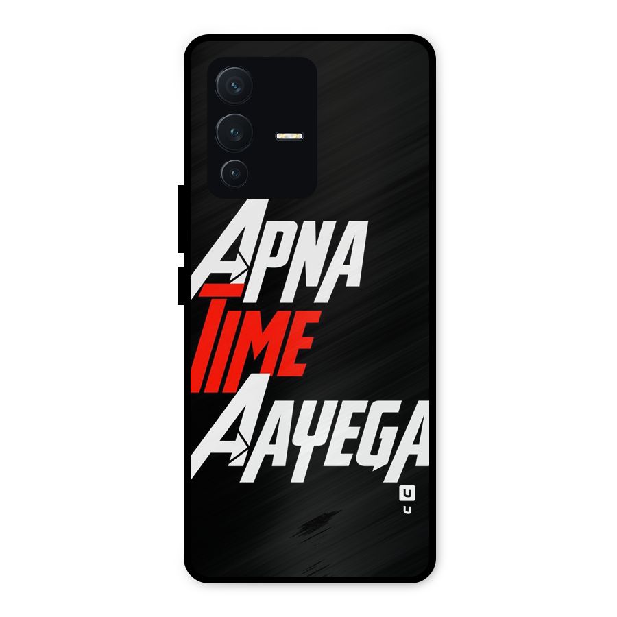Time Aayega Metal Back Case for Vivo V23 5G