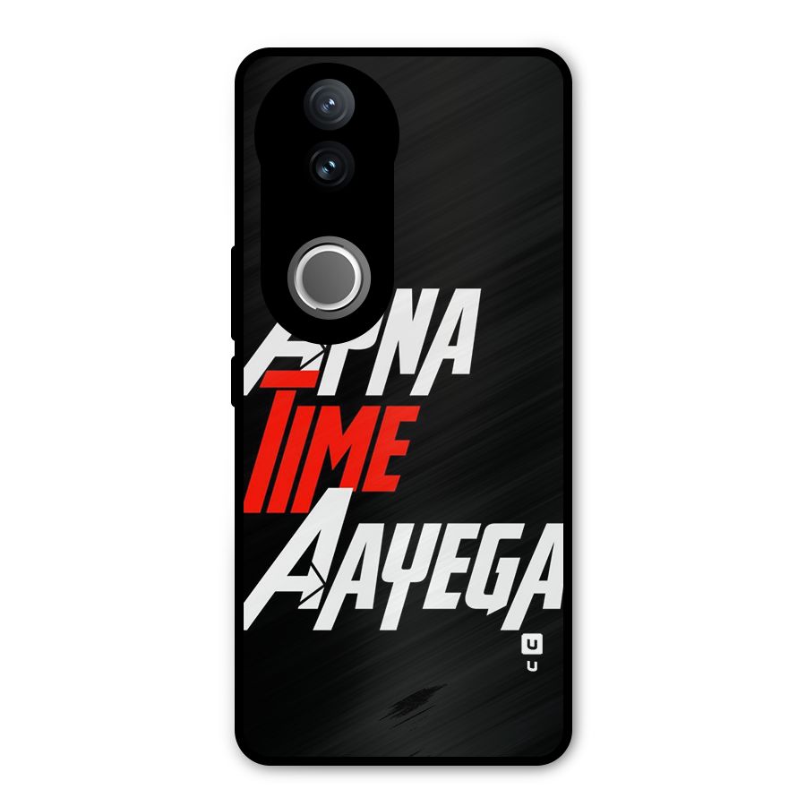 Time Aayega Metal Back Case for Vivo V50e