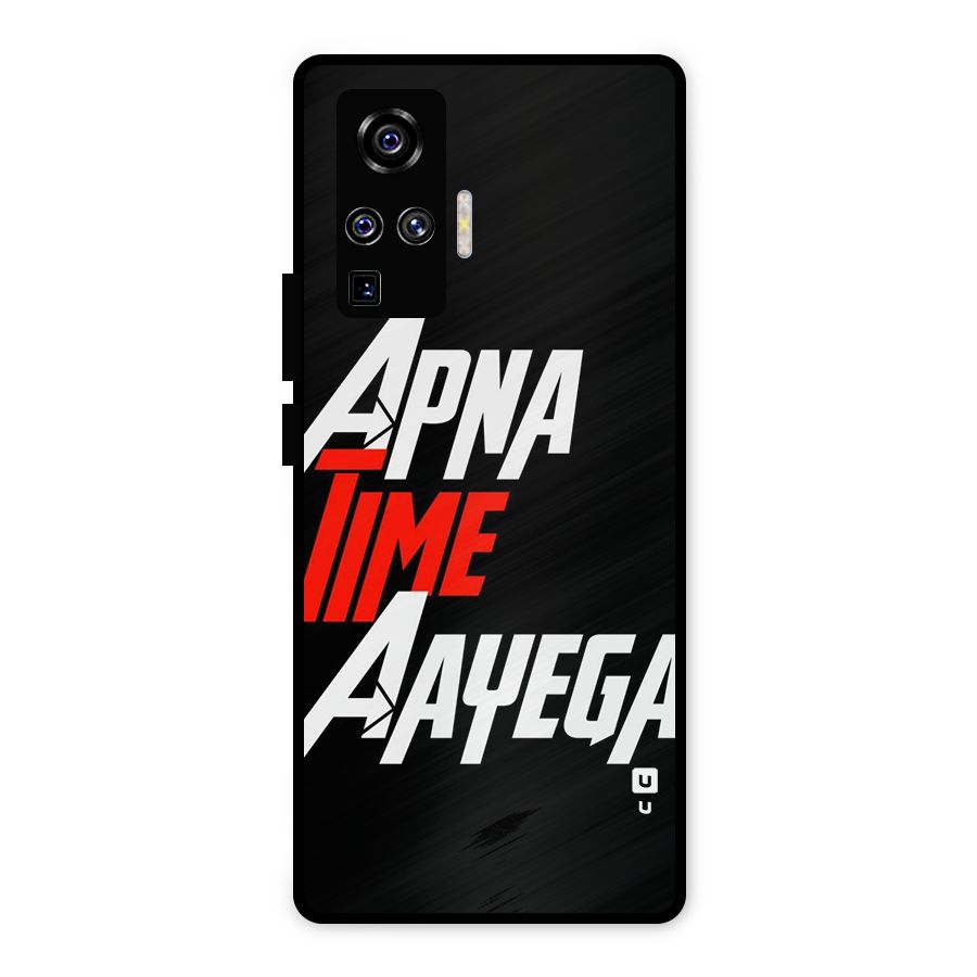 Time Aayega Metal Back Case for Vivo X50 Pro