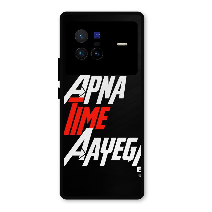 Time Aayega Metal Back Case for Vivo X80