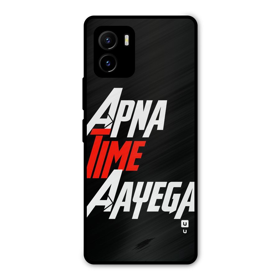 Time Aayega Metal Back Case for Vivo Y15s