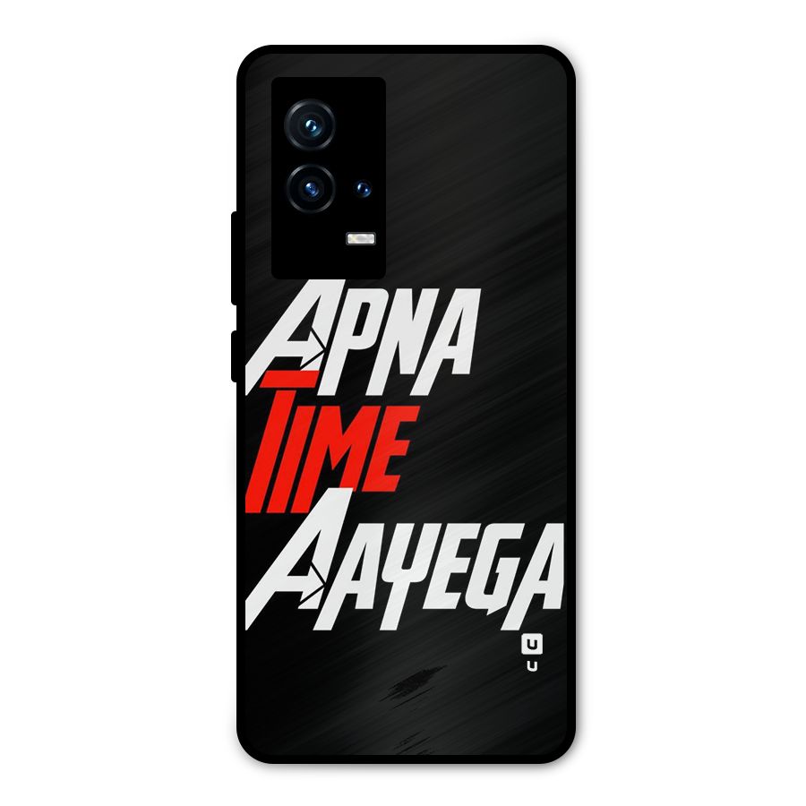 Time Aayega Metal Back Case for iQOO 9 5G