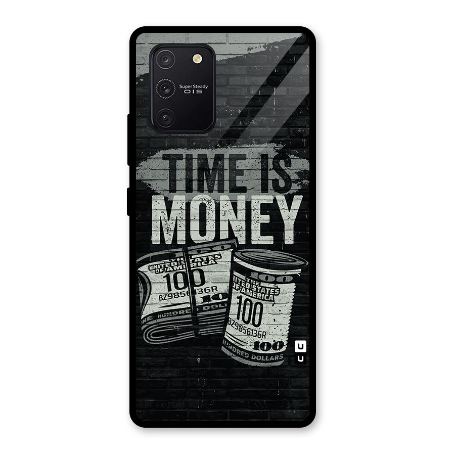 Time Is Money Glass Back Case for Galaxy S10 Lite
