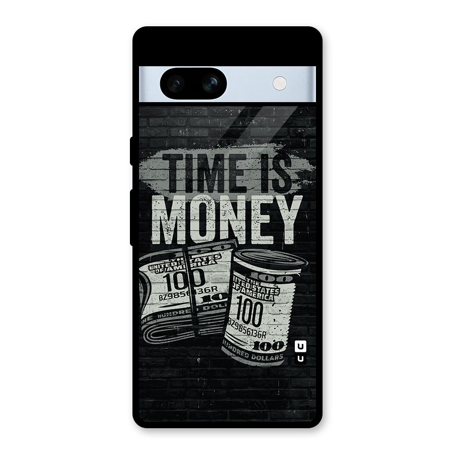 Time Is Money Glass Back Case for Google Pixel 7a