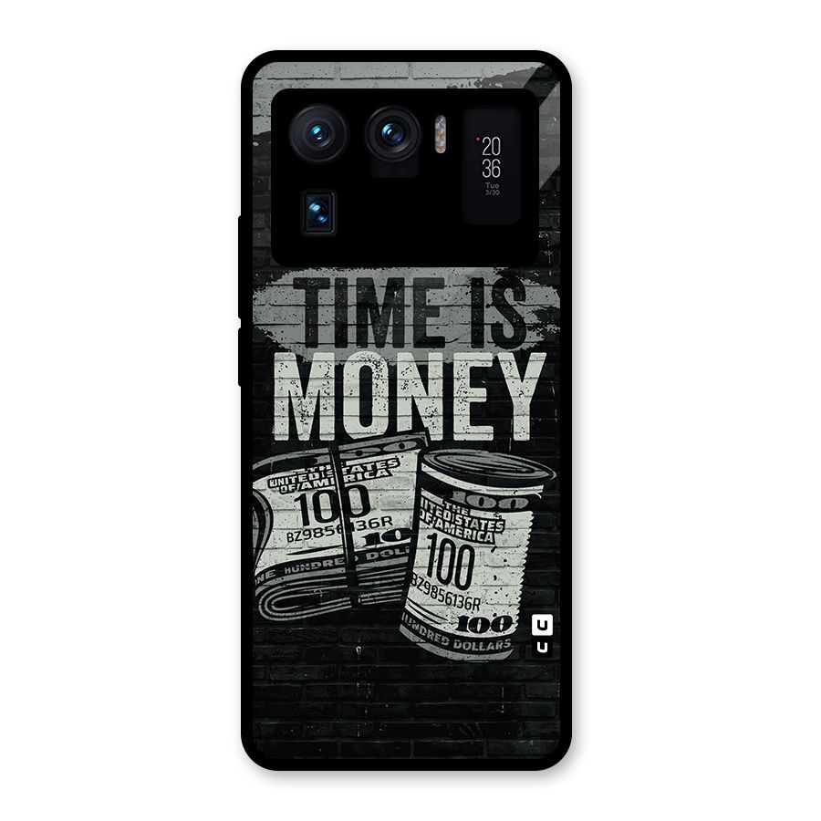 Time Is Money Glass Back Case for Mi 11 Ultra