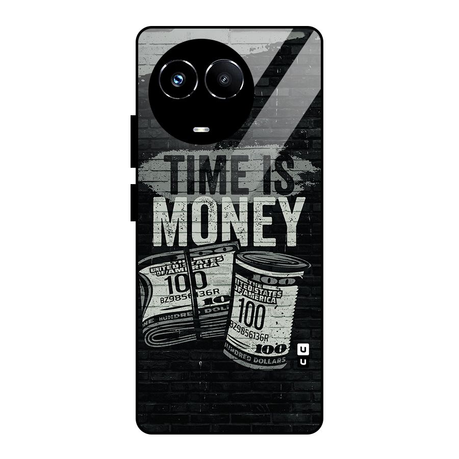 Time Is Money Glass Back Case for Realme 11X