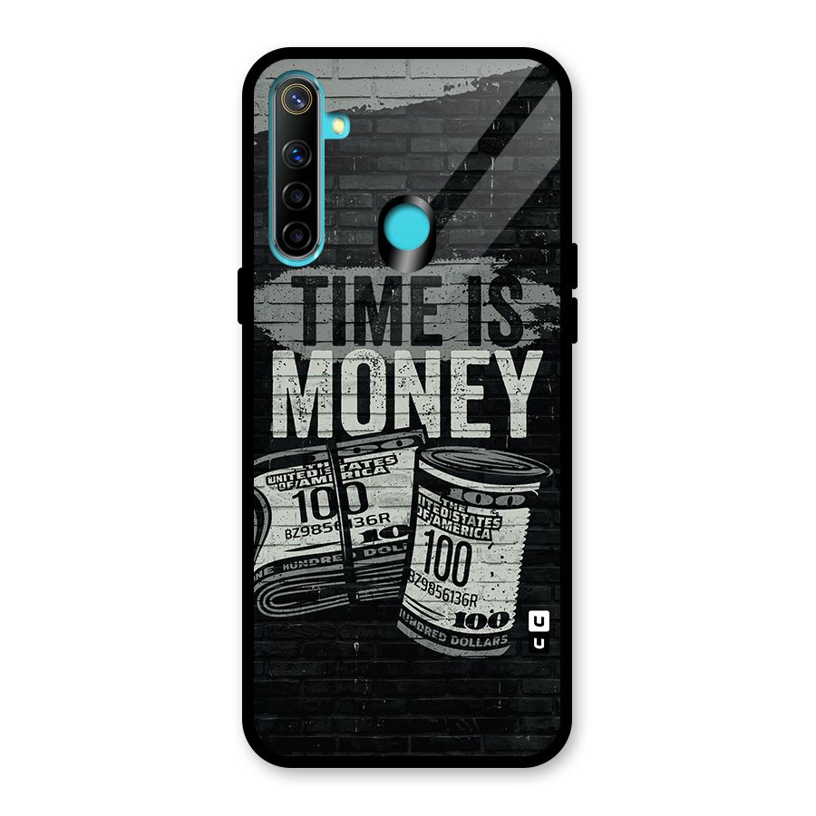 Time Is Money Glass Back Case for Realme Narzo 10