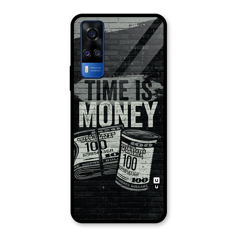 Time Is Money Glass Back Case for Vivo Y31