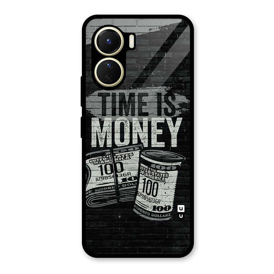 Time Is Money Glass Back Case for Vivo Y56