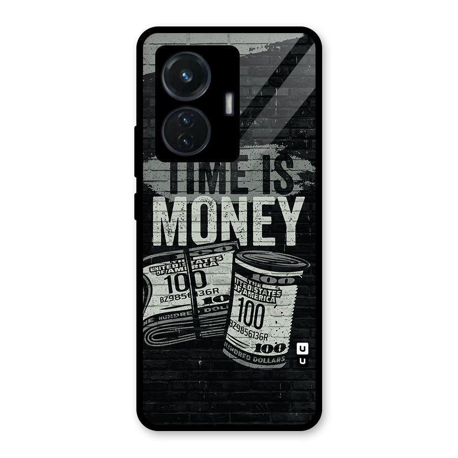 Time Is Money Glass Back Case for iQOO Z6 44W