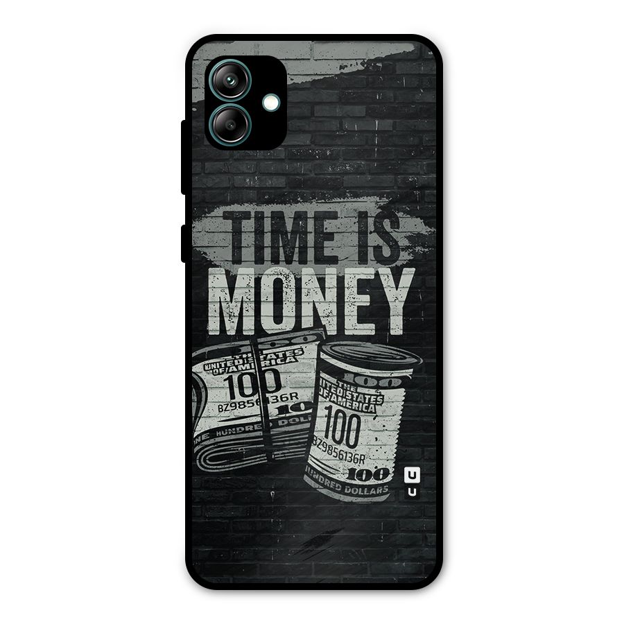Time Is Money Metal Back Case for Galaxy A04