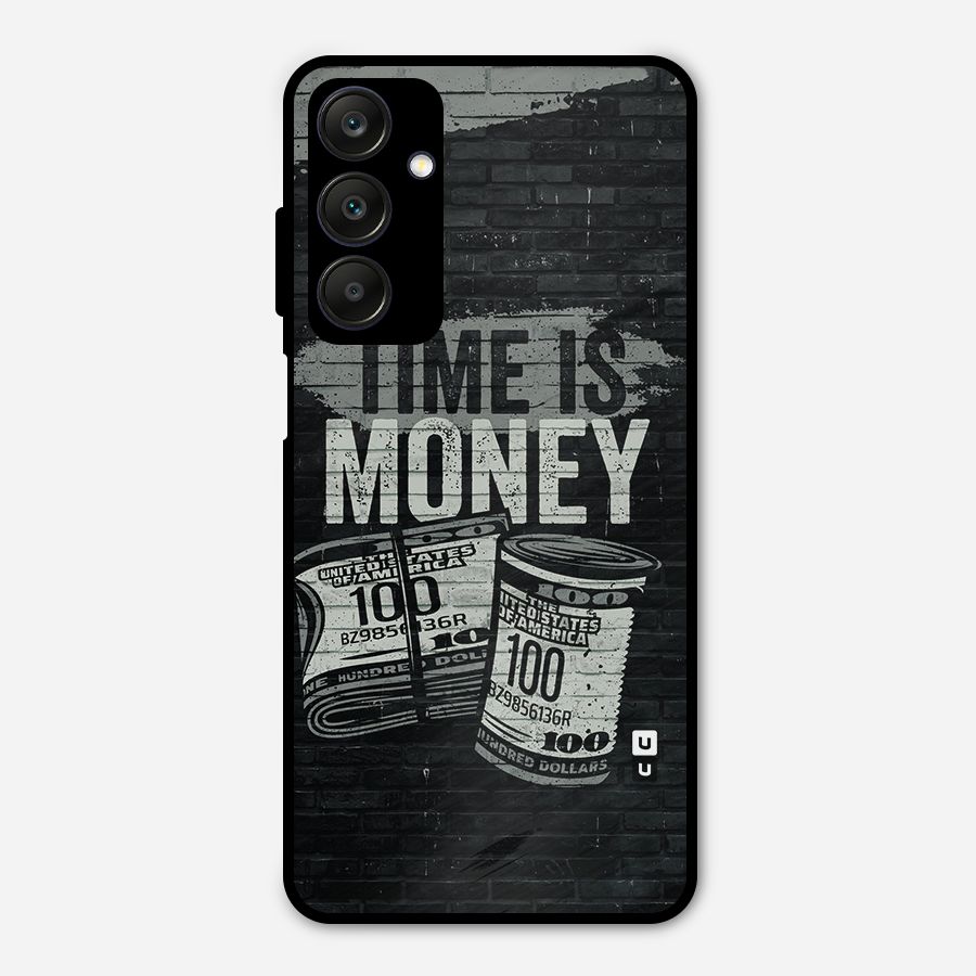 Time Is Money Metal Back Case for Galaxy A25 5G