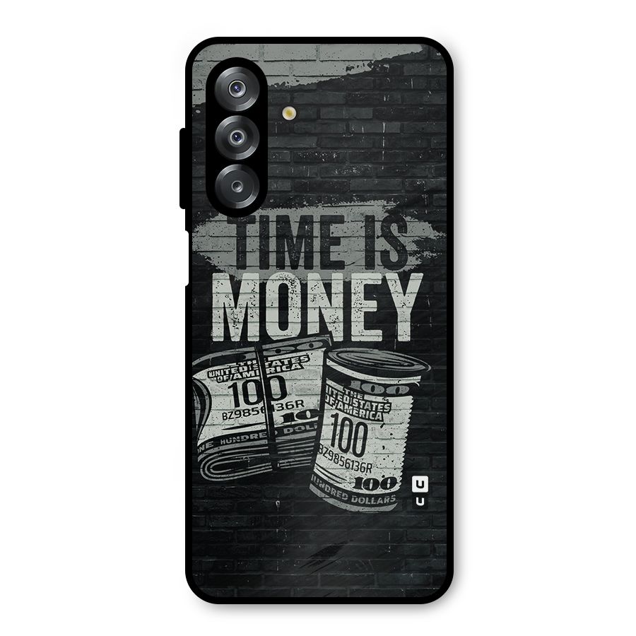 Time Is Money Metal Back Case for Galaxy A26