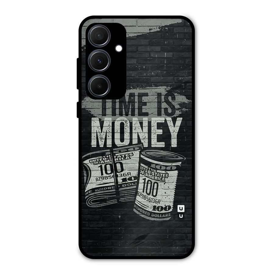 Time Is Money Metal Back Case for Galaxy A35