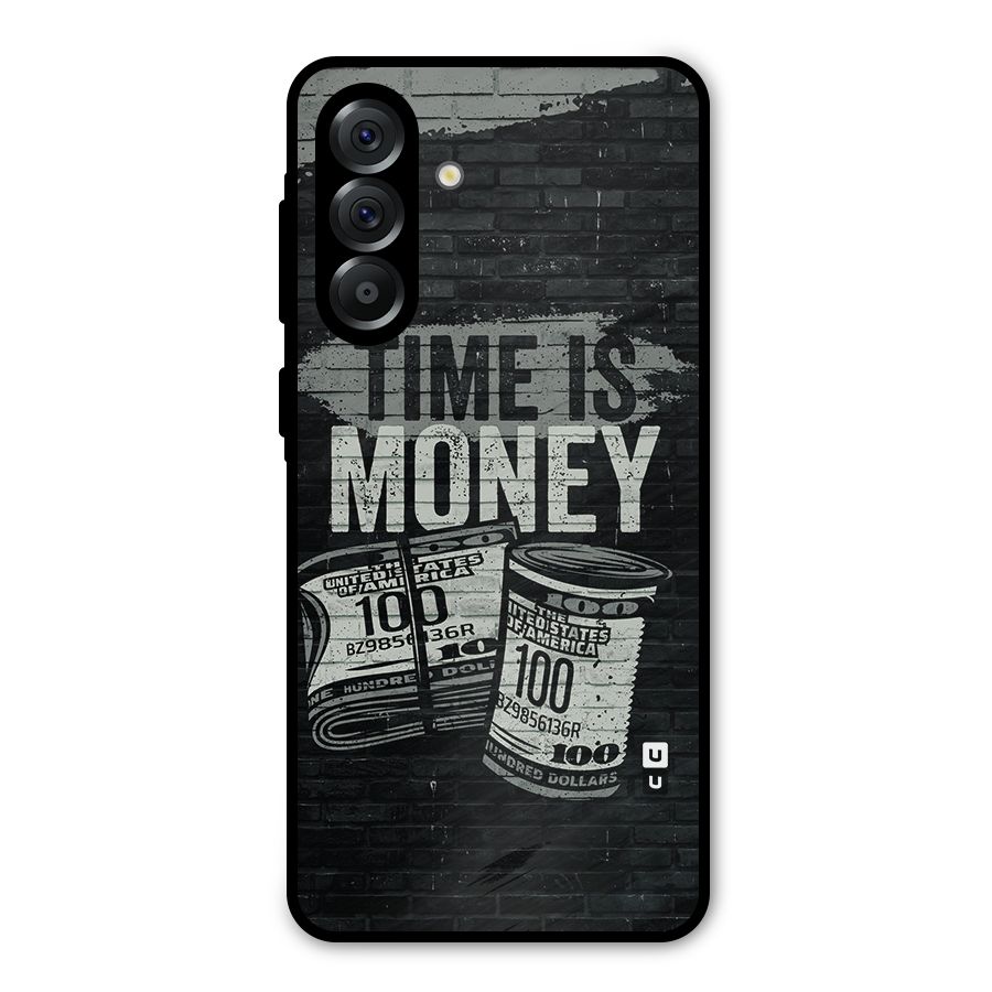 Time Is Money Metal Back Case for Galaxy A36