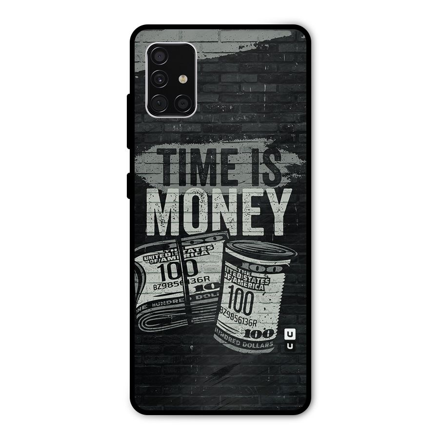 Time Is Money Metal Back Case for Galaxy A51