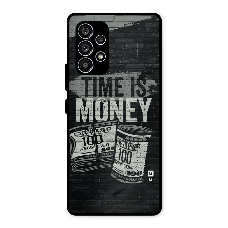 Time Is Money Metal Back Case for Galaxy A53 5G