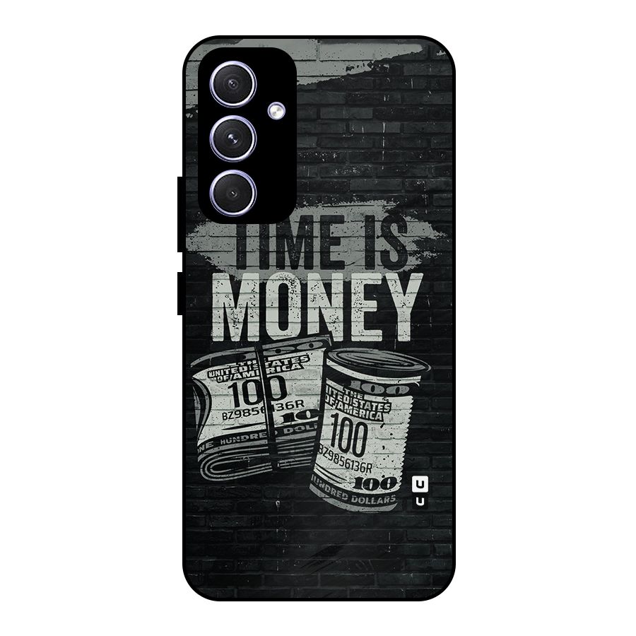 Time Is Money Metal Back Case for Galaxy A54