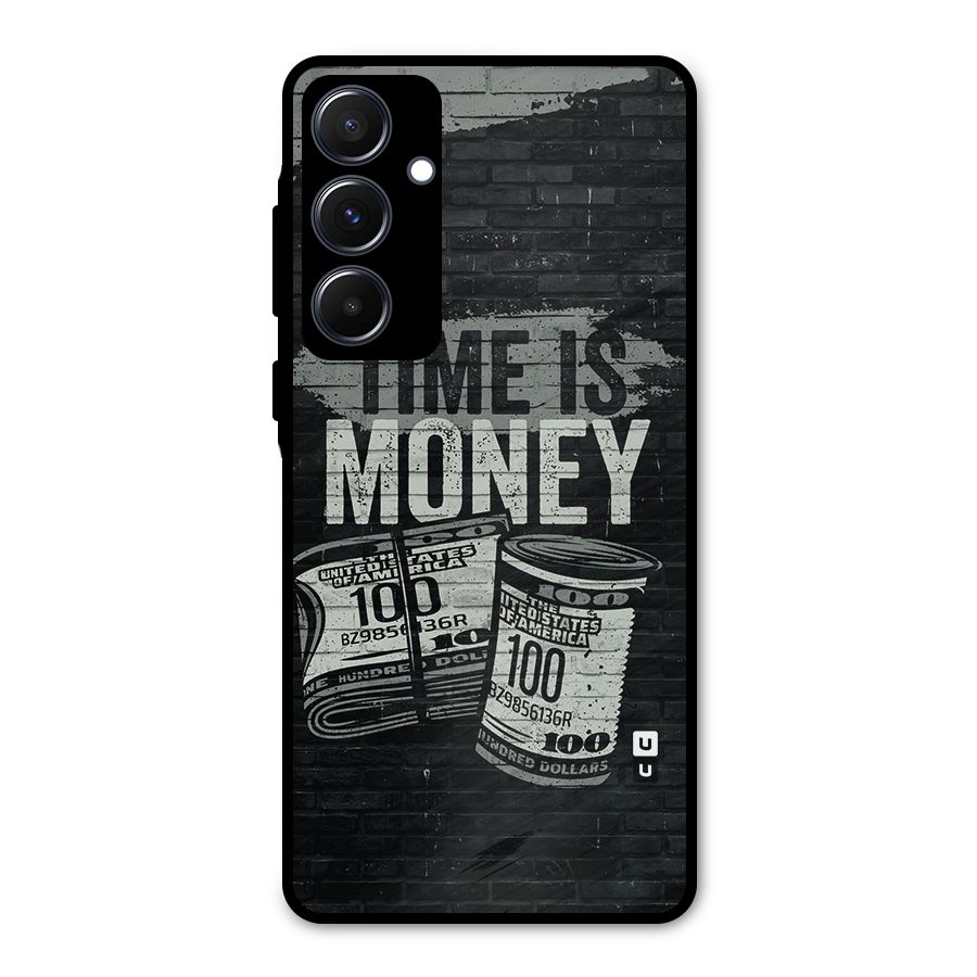 Time Is Money Metal Back Case for Galaxy A55