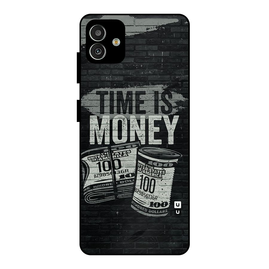 Time Is Money Metal Back Case for Galaxy M13 5G