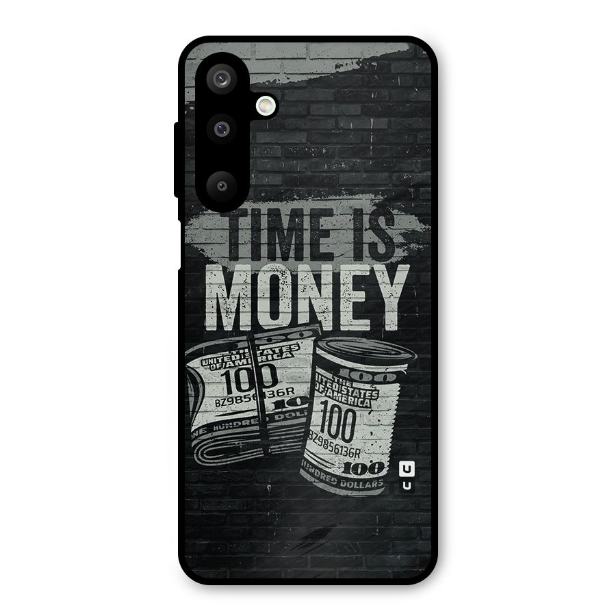 Time Is Money Metal Back Case for Galaxy M16