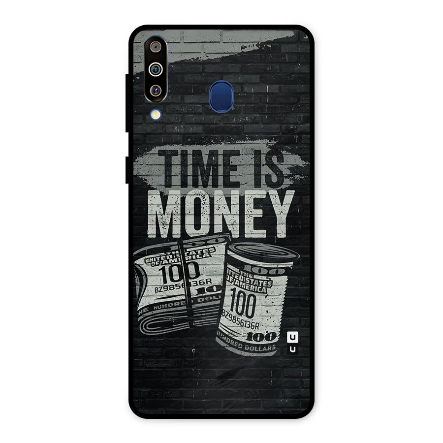 Time Is Money Metal Back Case for Galaxy M30