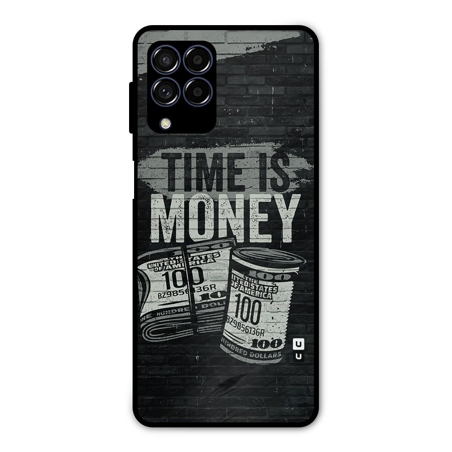 Time Is Money Metal Back Case for Galaxy M53 5G