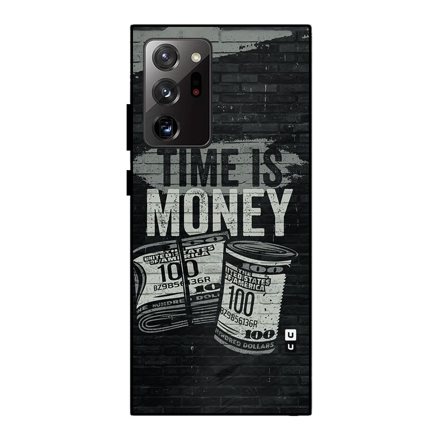Time Is Money Metal Back Case for Galaxy Note 20 Ultra