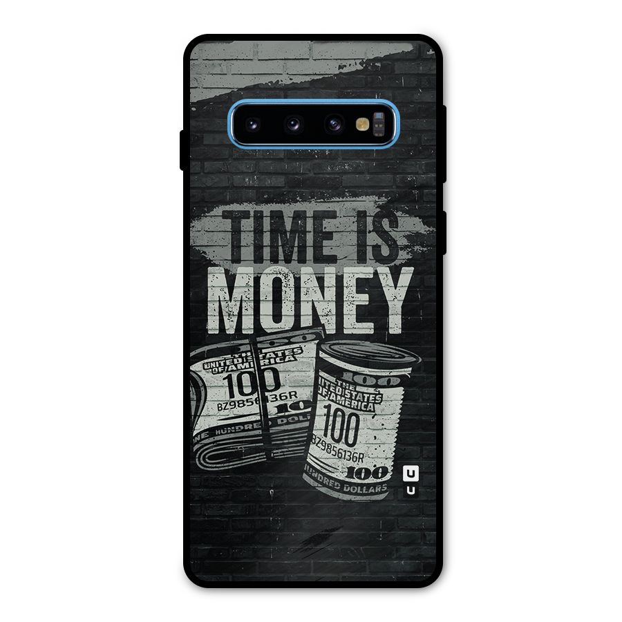 Time Is Money Metal Back Case for Galaxy S10