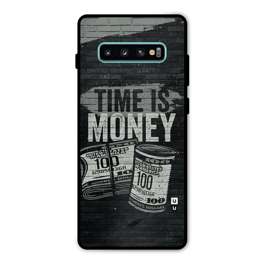 Time Is Money Metal Back Case for Galaxy S10 Plus