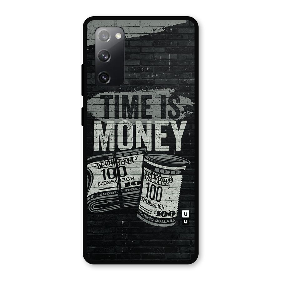 Time Is Money Metal Back Case for Galaxy S20 FE