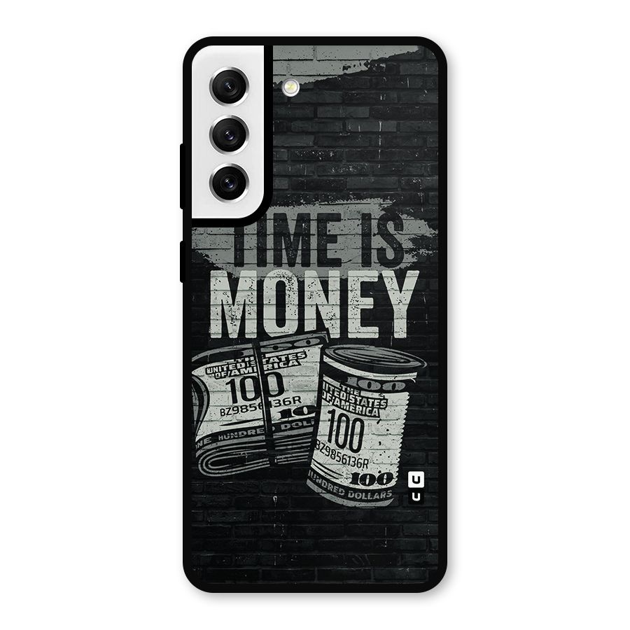 Time Is Money Metal Back Case for Galaxy S21 FE 5G