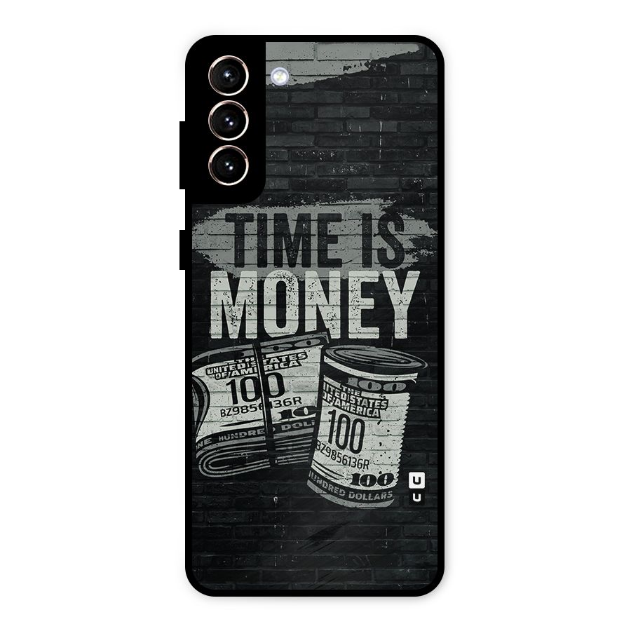Time Is Money Metal Back Case for Galaxy S21 Plus