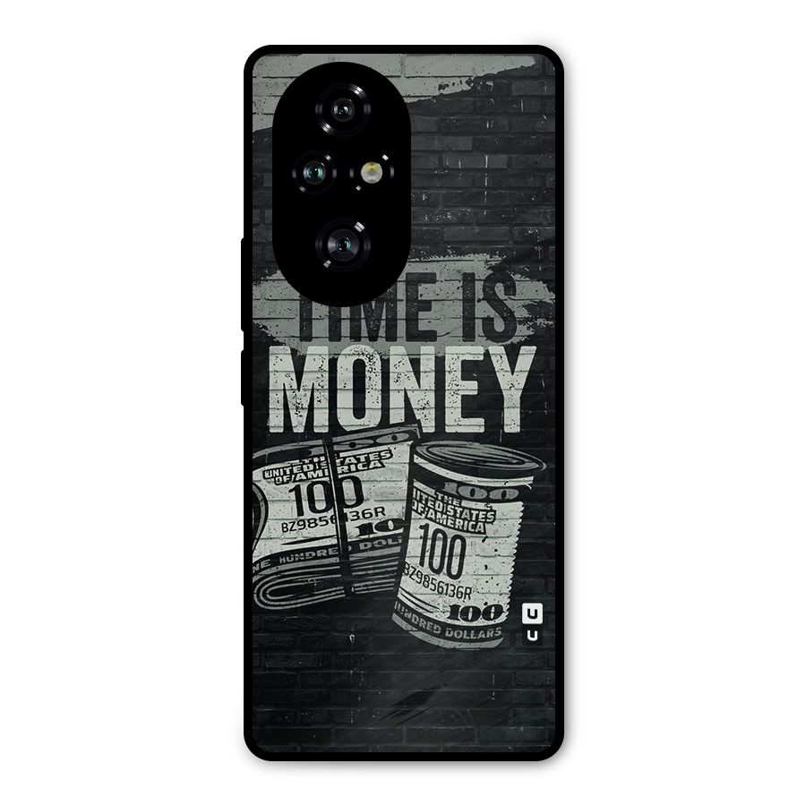 Time Is Money Metal Back Case for Honor 200 Pro