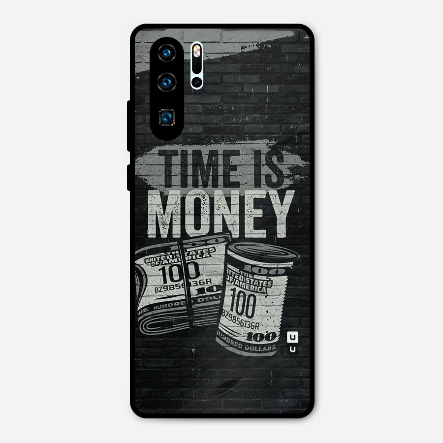 Time Is Money Metal Back Case for Huawei P30 Pro