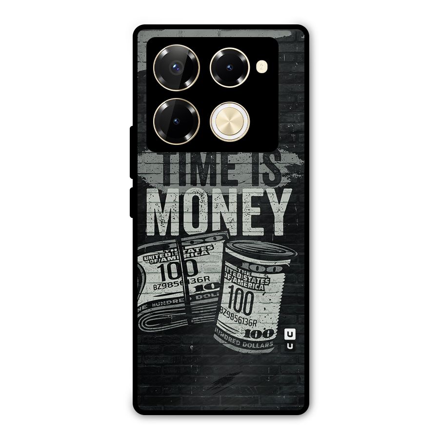 Time Is Money Metal Back Case for Infinix Note 40 Pro Plus