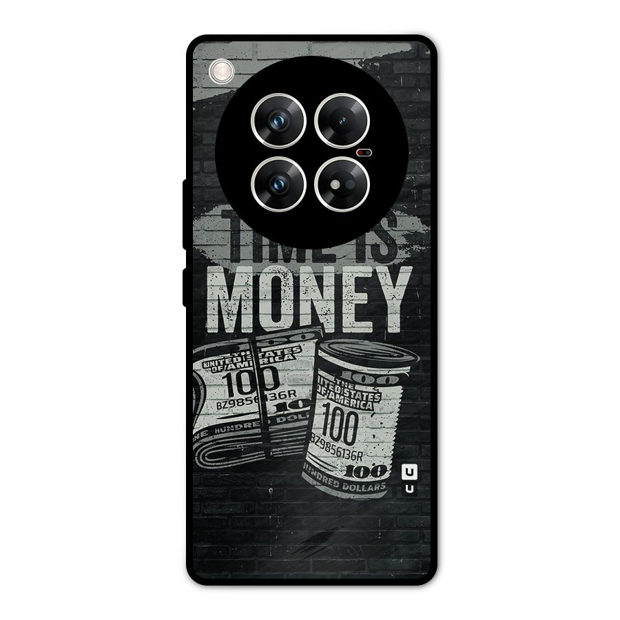 Time Is Money Metal Back Case for Infinix Zero 40 5G