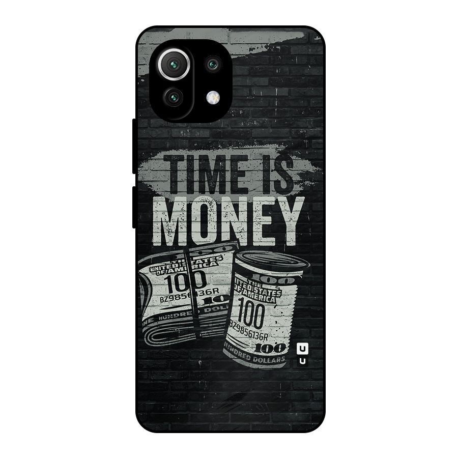 Time Is Money Metal Back Case for Mi 11 Lite NE 5G