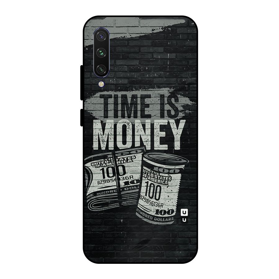 Time Is Money Metal Back Case for Mi A3