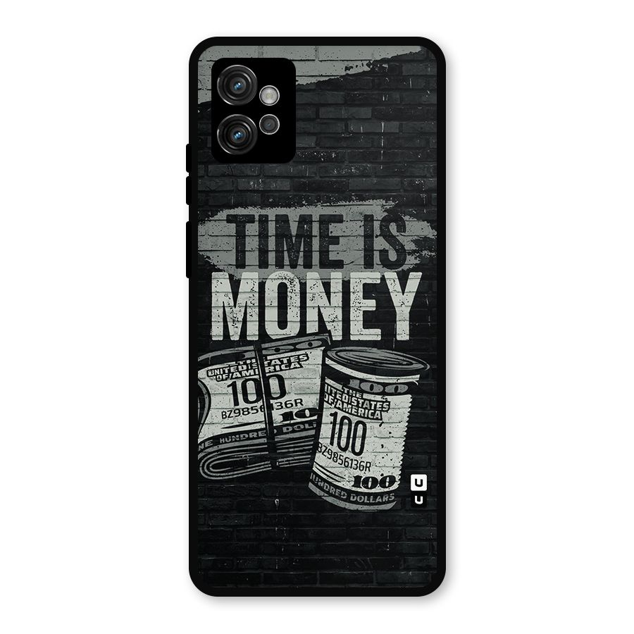 Time Is Money Metal Back Case for Moto G32
