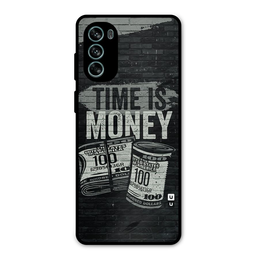 Time Is Money Metal Back Case for Moto G62
