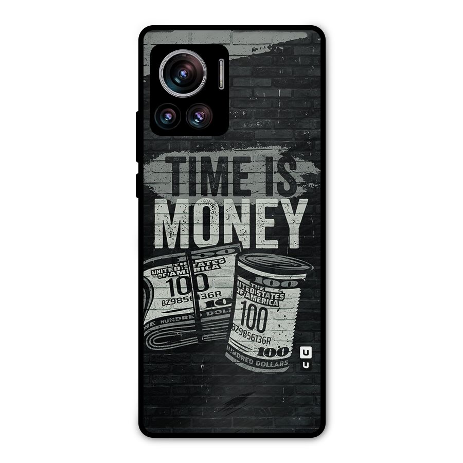 Time Is Money Metal Back Case for Motorola Edge 30 Ultra