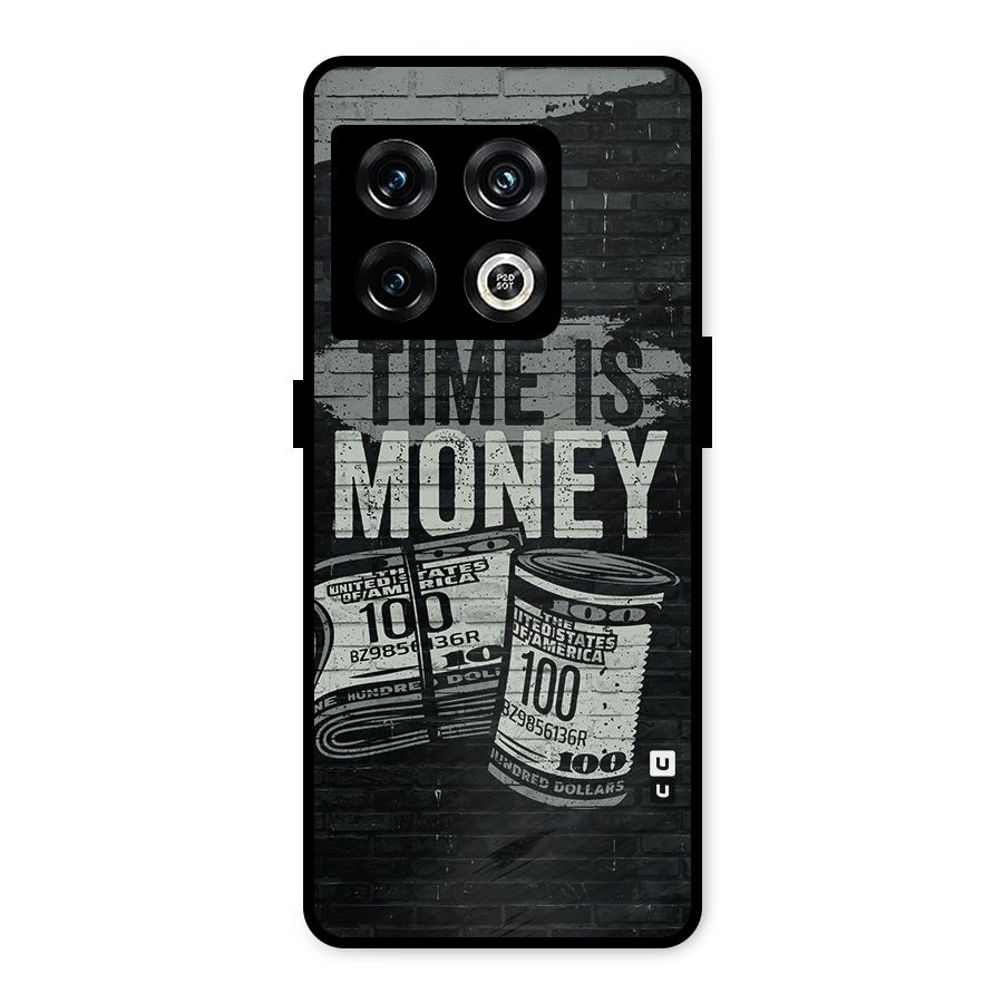 Time Is Money Metal Back Case for OnePlus 10 Pro 5G