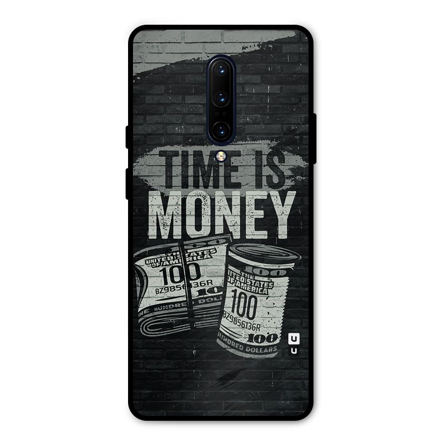 Time Is Money Metal Back Case for OnePlus 7 Pro