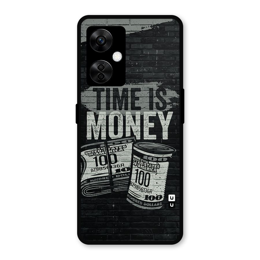 Time Is Money Metal Back Case for OnePlus Nord CE 3 Lite