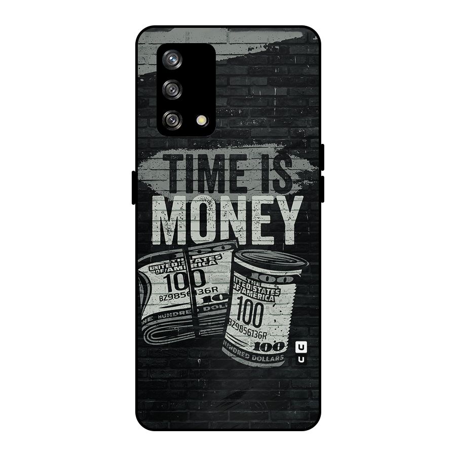 Time Is Money Metal Back Case for Oppo F19