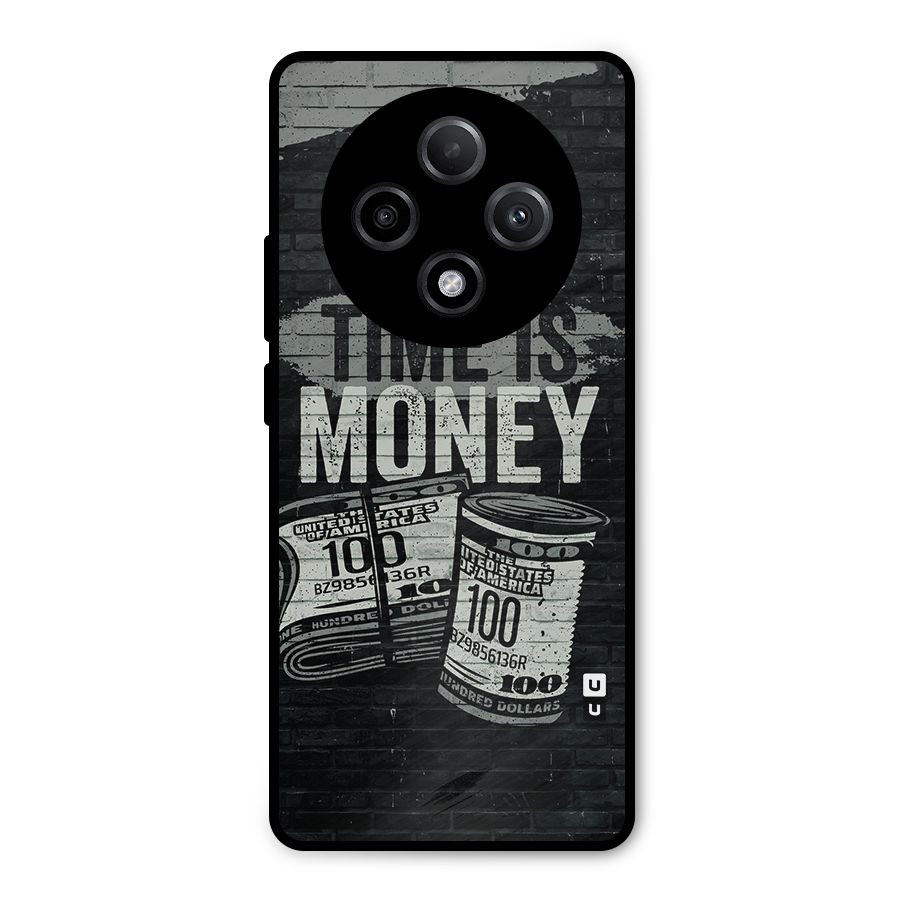 Time Is Money Metal Back Case for Oppo F27 Pro Plus