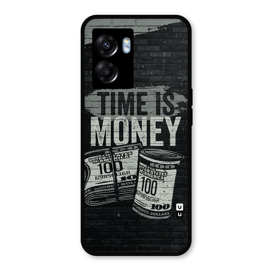 Time Is Money Metal Back Case for Oppo K10 (5G)