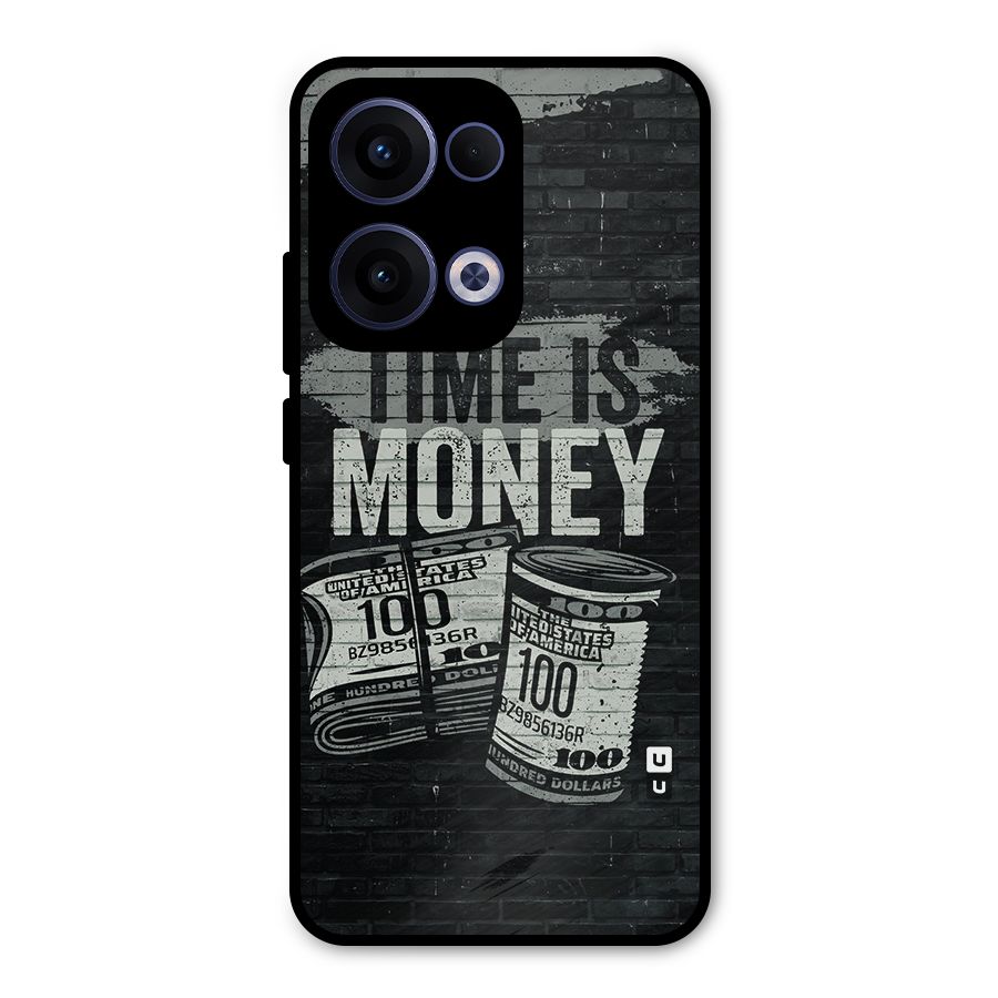 Time Is Money Metal Back Case for Oppo Reno13