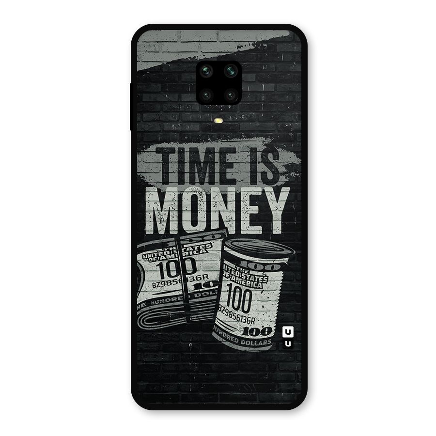 Time Is Money Metal Back Case for Poco M2 Pro